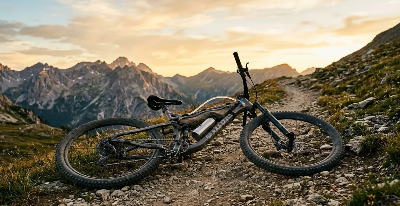 Trinksystem für Radfahrer beim Mountainbiken mit Trinkblase im Rucksack
